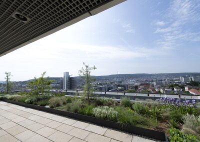 GENO-Haus: Veranstaltungsraum 11. OG, Raumseite klein, Terrasse